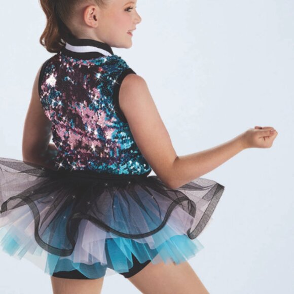 Weissman Sequin Ballerina Halloween Dance Costume Size MC (10/12) - Picture 2 of 15